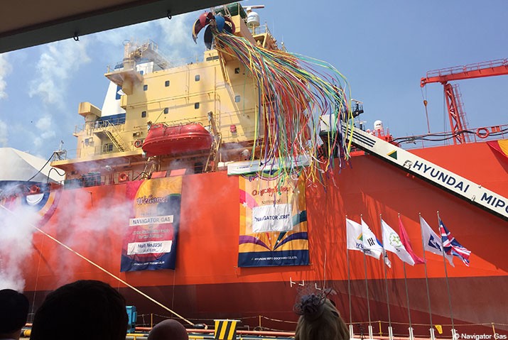 The Navigator Jorf is a 38,000 cbm fully refrigerated LPG carrier.