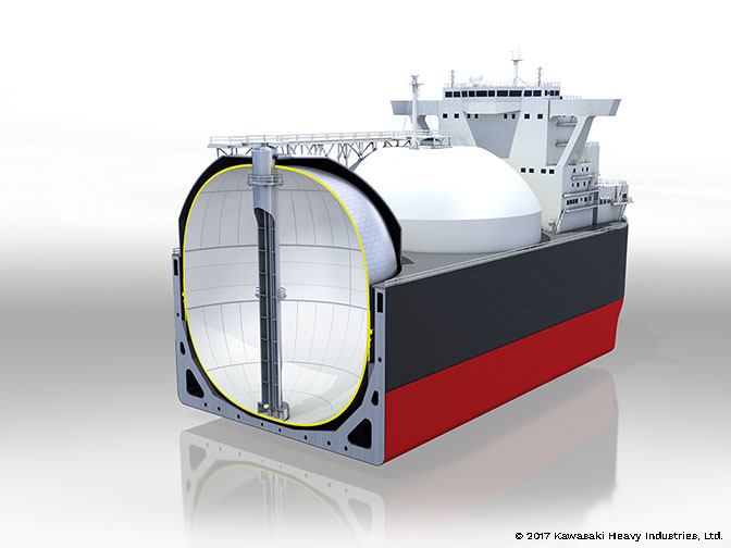 This concept takes a new approach by applying a non-spherical tank design to increase the use of space on board an LNG carrier.
