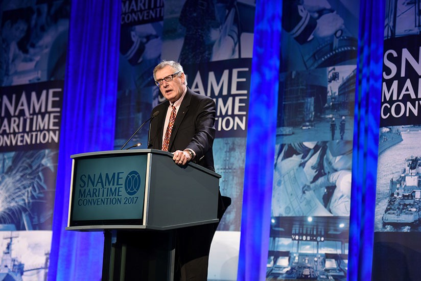 ABS Chairman, President and CEO, Christopher J. Wiernicki delivered the Keynote Address at this year’s Society of Naval Architects and Marine Engineers (SNAME) Annual Meeting and Expo. 